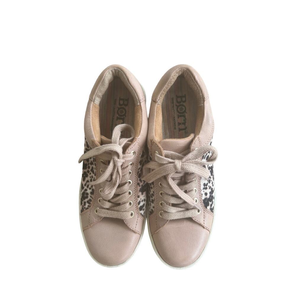 Born Woman's Surf Blush‎ Animal Print Sneakers Size 6